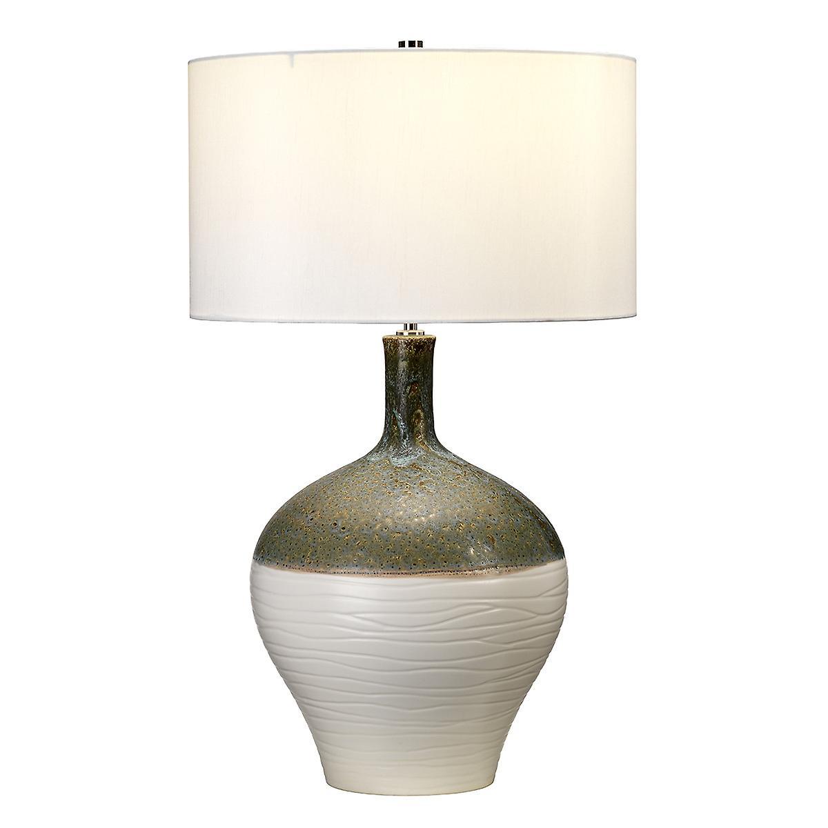 Eden Park 1 Light Table Lamp Gold Green E27