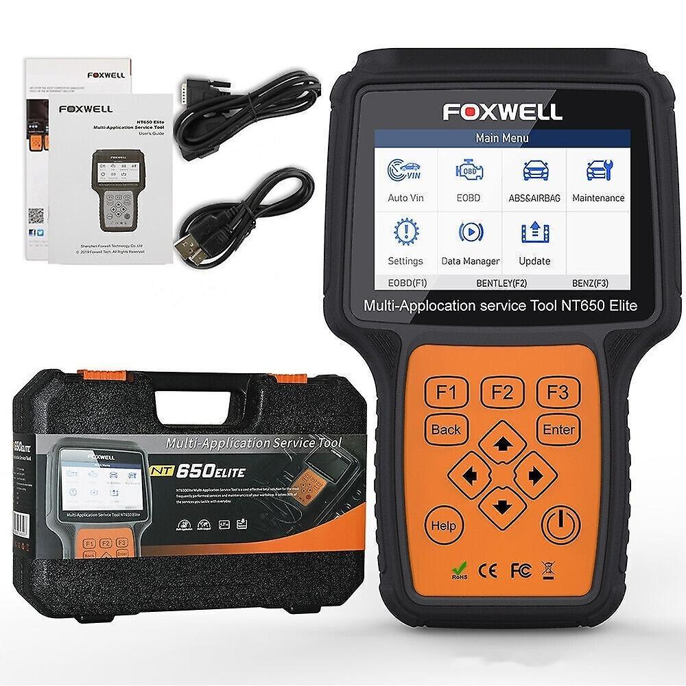 Foxwell NT650 Elite Bidirectional Car OBD2 Scanner Diagnostic Reset Scan Tool