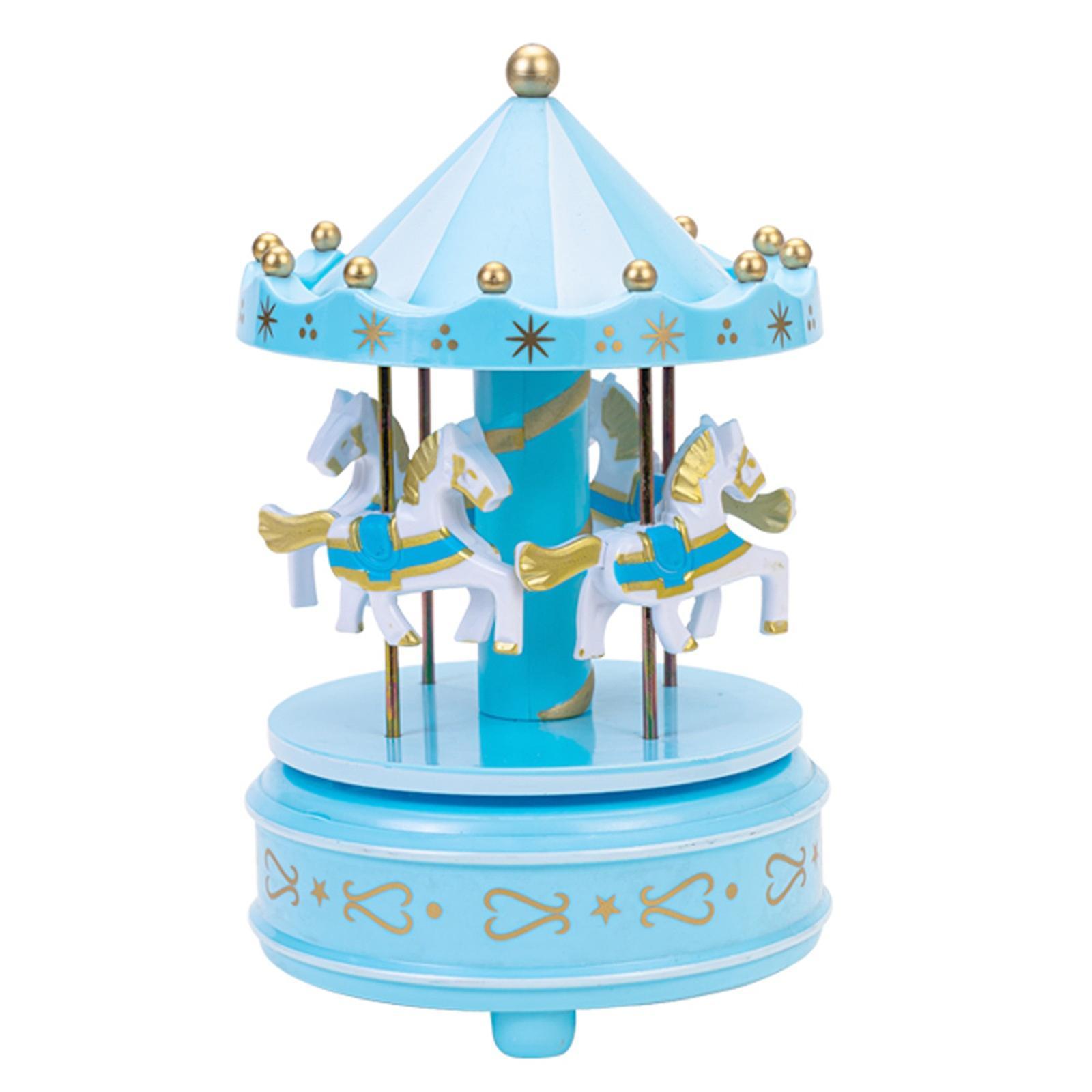 Taishh Carousel Music Box Cake Decoration Birthday Gift Children's Boutique Toys Music Box Student Gift, Boys And Girls Christmas Gift Birthday Gif...