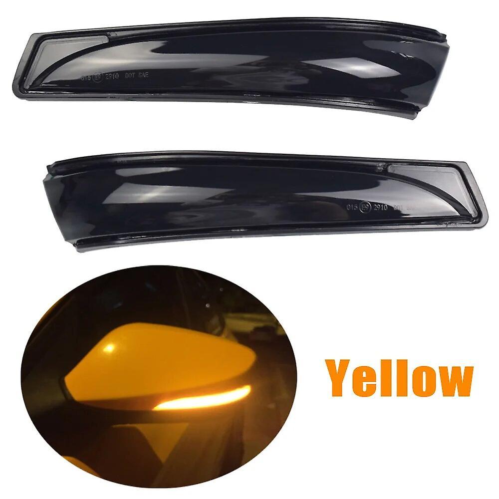 Cciyu 2pcs Dynamic Turn Signal Led Light Side Mirror Indicator For Hyundai Elantra Gt Avante Mk5 Md Ud 2011-2015 Veloster I30 Gd Yellow