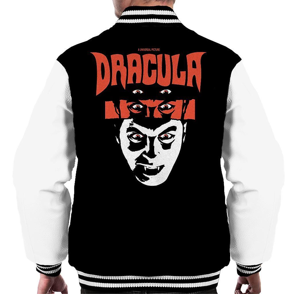 Dracula A Motion Picture Men's Varsity Jacket Black/White Small