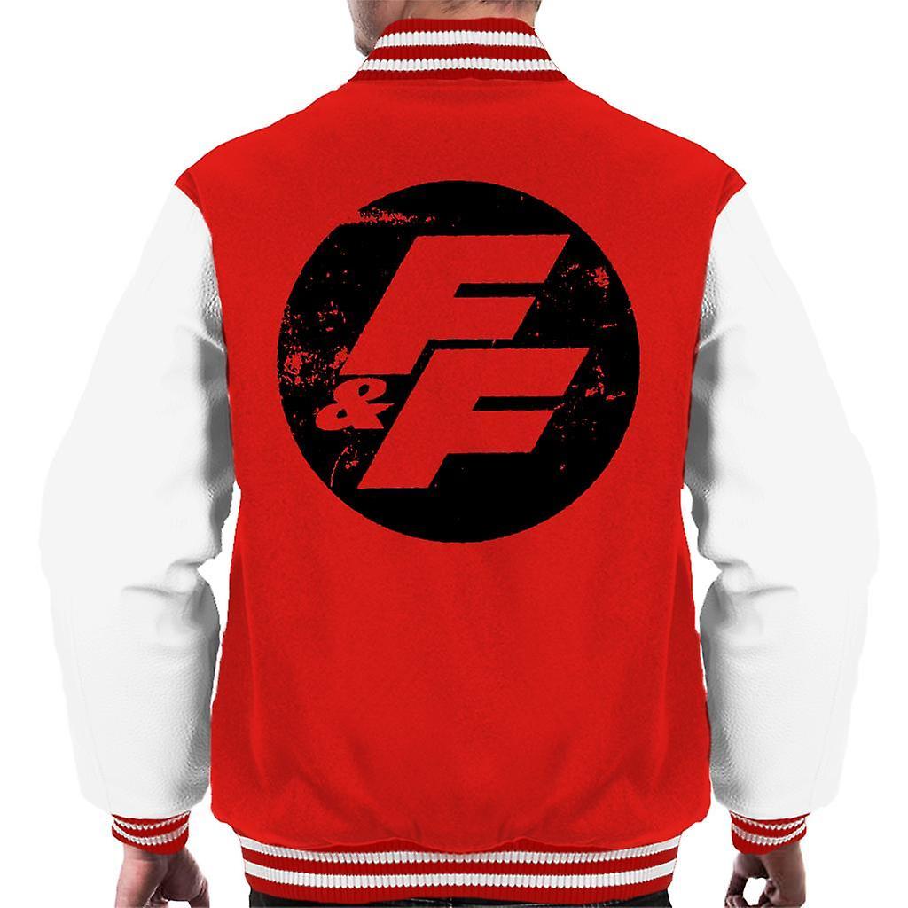 Fast & Furious Fast and Furious FF Vintage Logo Men's Varsity Jacket Red/White Medium