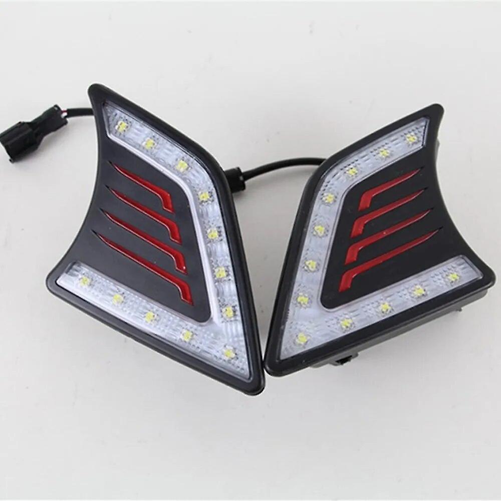 Eccpp Car Flashing 2PCS DRL For Toyota Hilux Vigo 2012 2013 2014 2015 LED Daytime Running Light Fog Lamp Car 12V Auto Running lights Black Cover CHINA