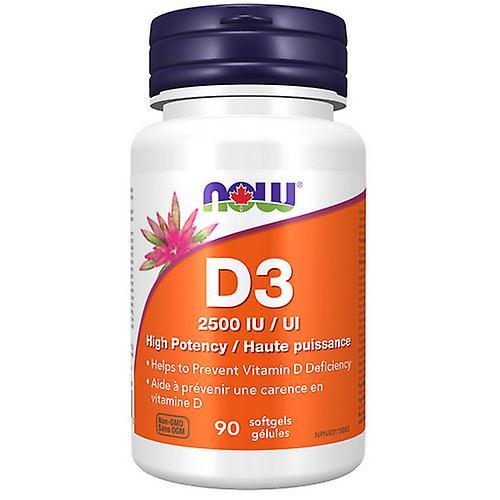 Now! Now Vitamin D-3, 2500 IU 90 Softgels (Pack of 1)