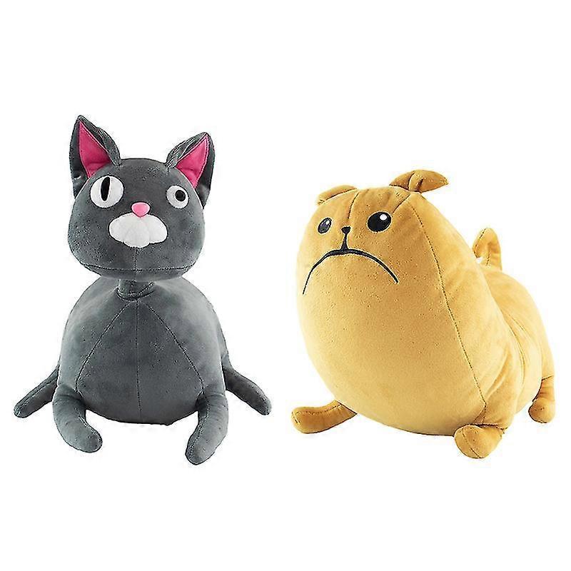 Bhtv Noodle And Bun Plush Toys Cute Soft Stuffed Anime Cat And Dog Home Room Decor Dolls For Kid Birthday Gift