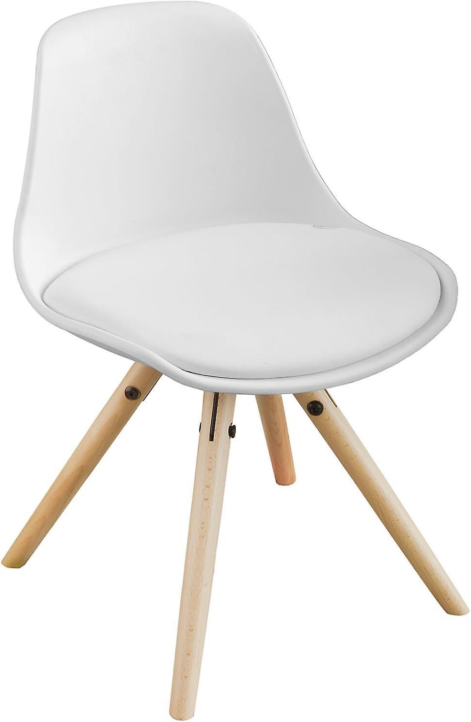 SoBuy Children Chair PU Leather Padded Seat White FST46-W