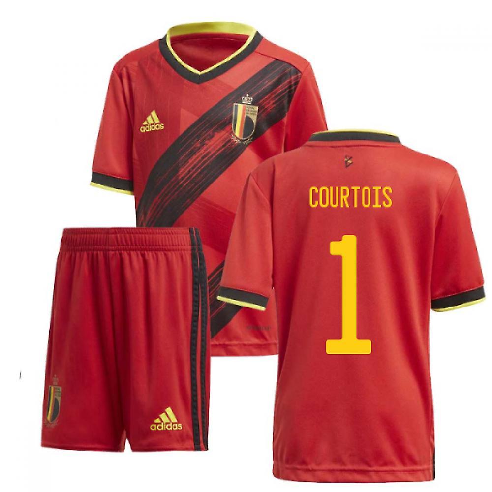 2020-2021 Belgium Home Adidas Mini Kit (COURTOIS 1) Red 4-5 Years