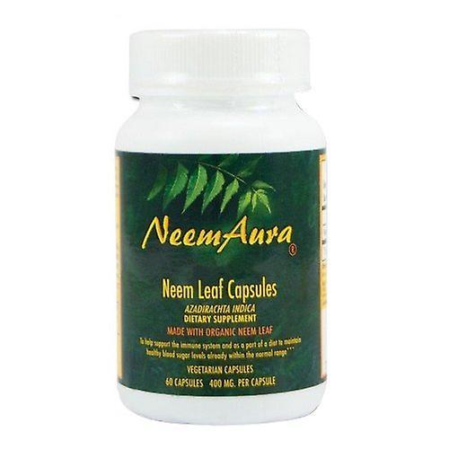 Neemaura Organic Neem Leaf, 60 VegCaps (Pack of 1)