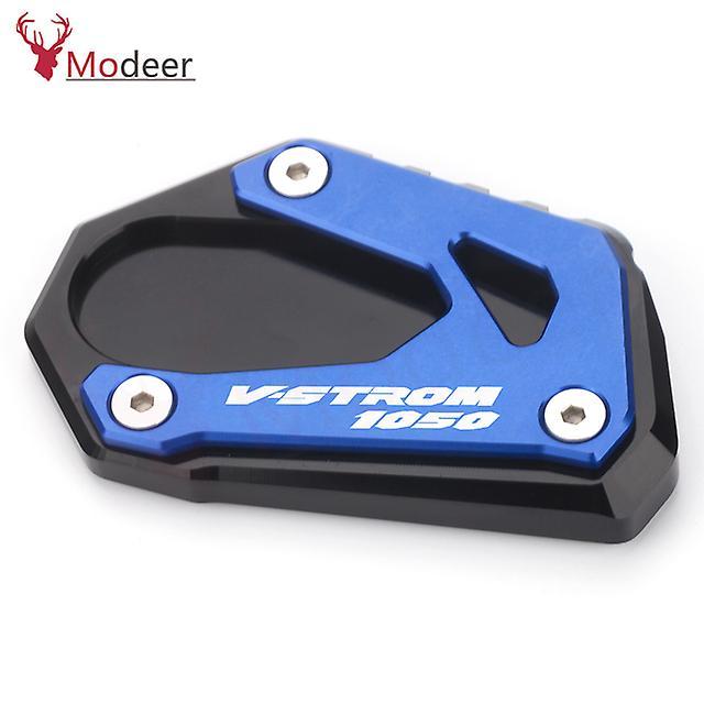 Motorcycle Foot Side Stand Extension Kickstand Pad Plate Antislip For Suzuki V Strom 1050 Vstrom1050 Vstrom 1050xt Vstrom V strom 1050 BLUE