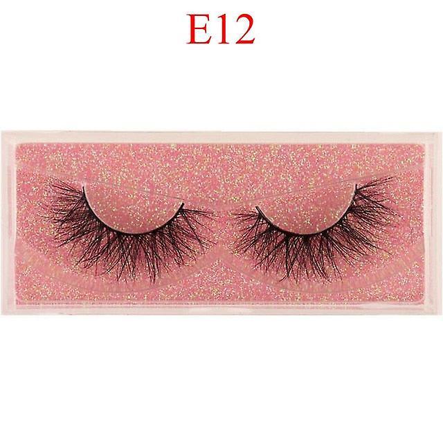 Slowmoose Eyelashes Cruelty Free Handmade Strip Lashes Soft False Eyelashes Makeup E-12