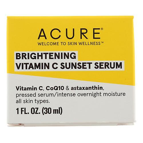 Acure Brightening Vitamin C Sunset Serum, 1 Oz (Pack of 1)