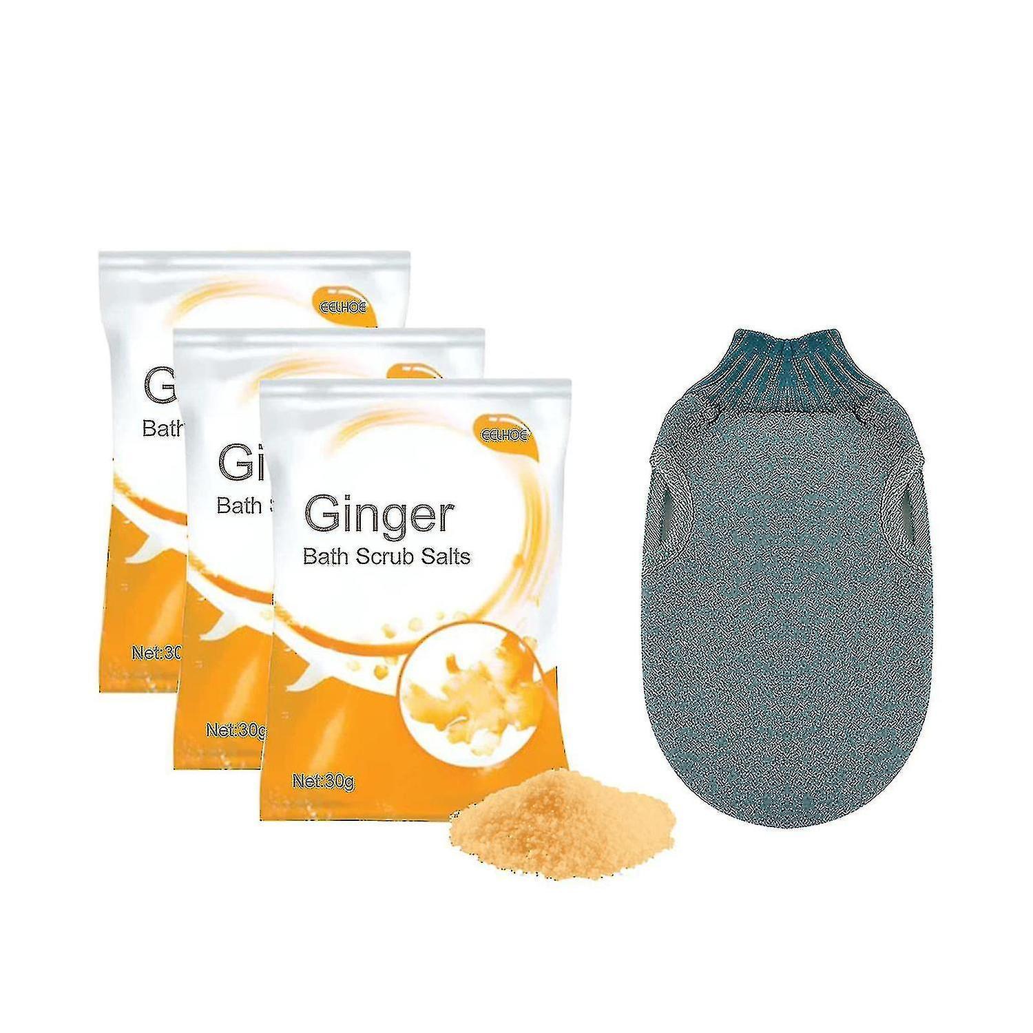 Eelhoe Ginger Lymphatic Bath Salt 30g-3pcs