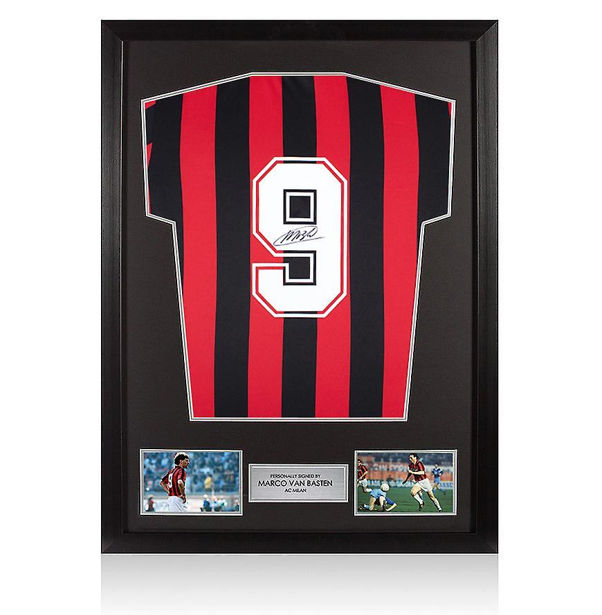 A1 Sporting Memorabilia Framed Marco Van Basten Signed AC Milan Shirt: Home, 1988-89