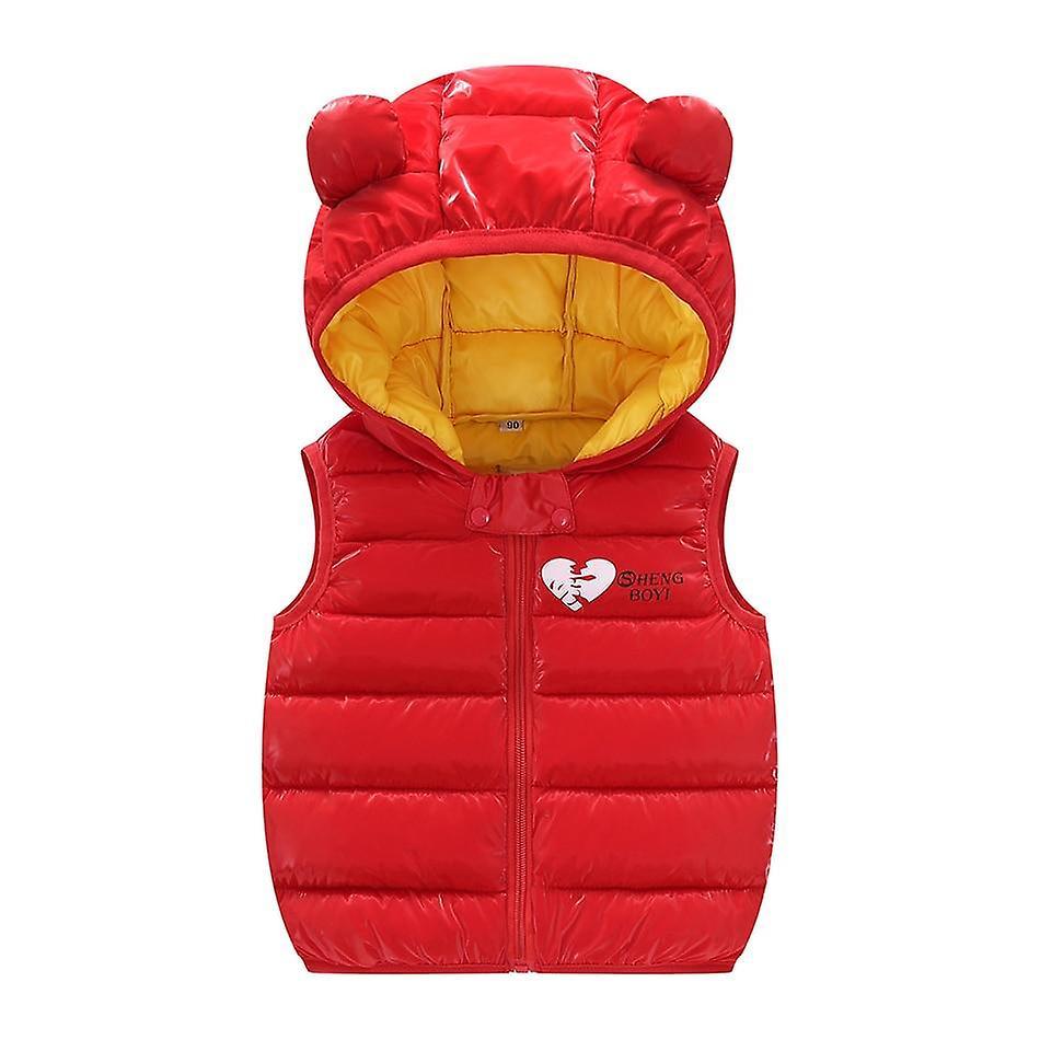 Slowmoose Winter Down Clothes, Hooded Warm Vests 18-24M