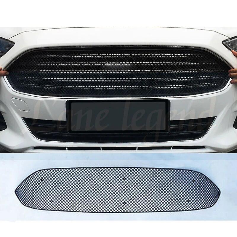 Sanxing For Ford Fusion Mondeo 2013-2016 Honeycomb Mesh Grille Car Styling Black Silver Front Bumper Racing Grille Fit Racing Grills B