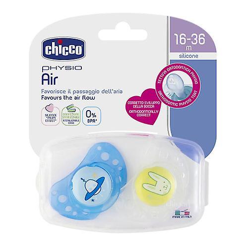 BOY Chicco Soother Physio Air for 16-36 Months Age Range in Convenient 2 Pack