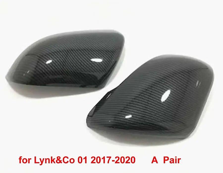 Redkid 1 Pair For Lynk&co 01 02 03/03+ 05 Car Outer Rearview Mirrors Cover Side Rear View Mirror Shell Housin Carbon Fiber 01 2017-2020