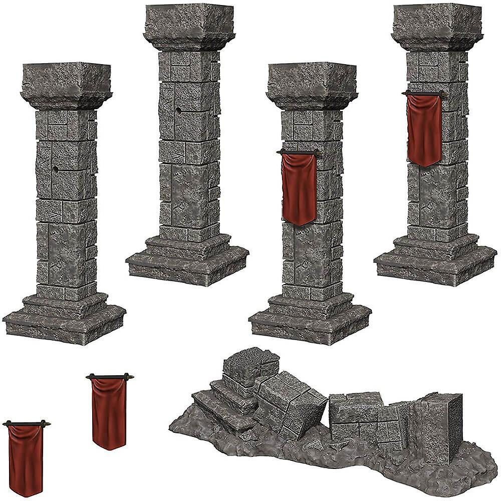 WizKids Games WizKids Deep Cuts Unpainted Miniatures Pillars & Banners