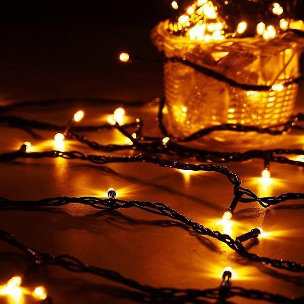 Ebox 5M 50 Led String Fairy Lights - Outdoor Christmas, Wedding, Party Decor, 220v Yellow