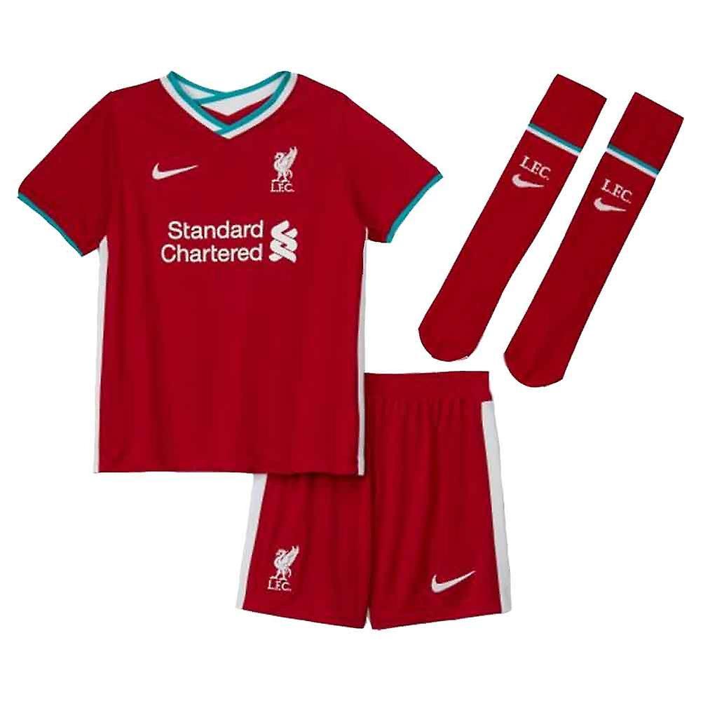 2020-2021 Liverpool Home Nike Little Boys Mini Kit Red LB 6-7yrs (116-122cm)