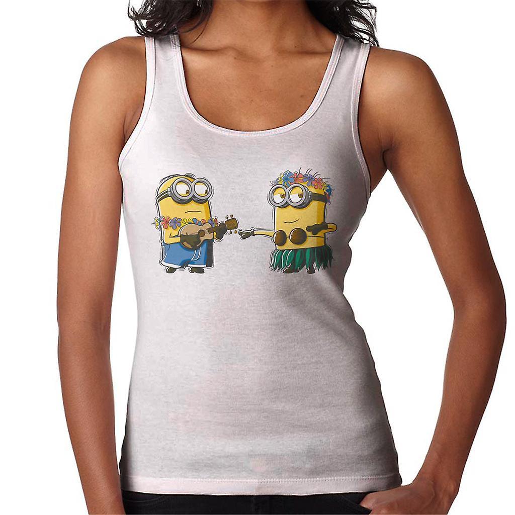 Despicable Me Minions Hula Women's Vest White Medium