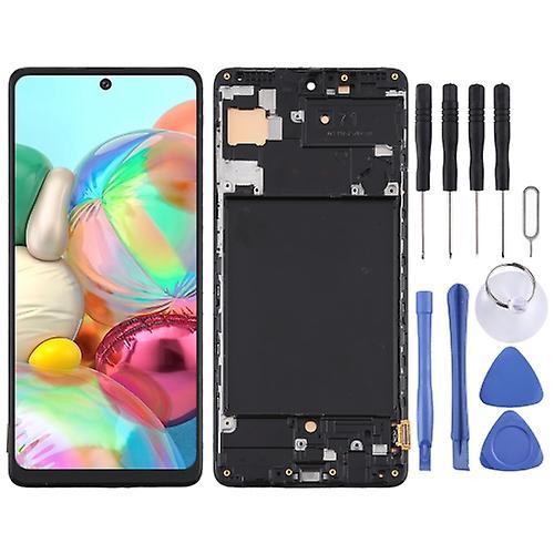 Repair Parts Tft Material Lcd Screen And Digitizer Full Assembly With Frame For Samsung Galaxy A71 / Sm-a715