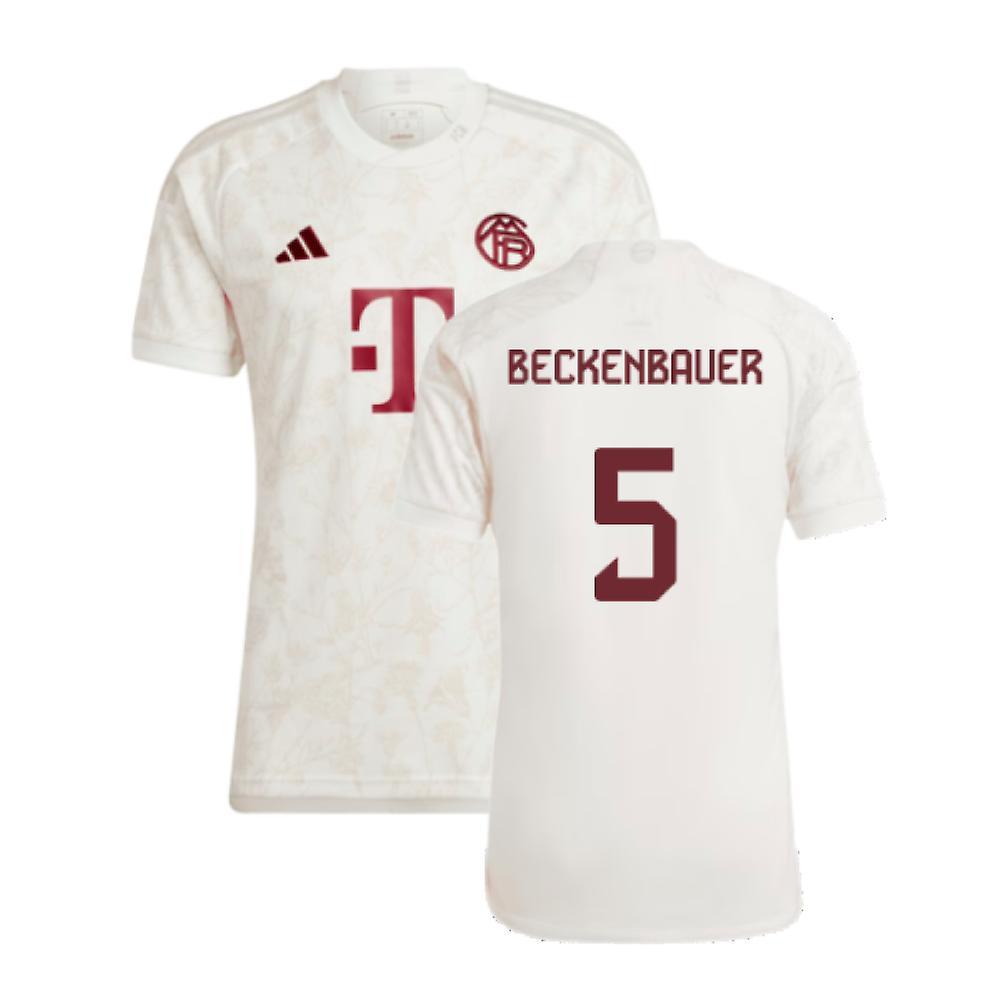 Adidas 2023-2024 Bayern Munich Third Shirt (Beckenbauer 5) White Medium 38-40 inch Chest