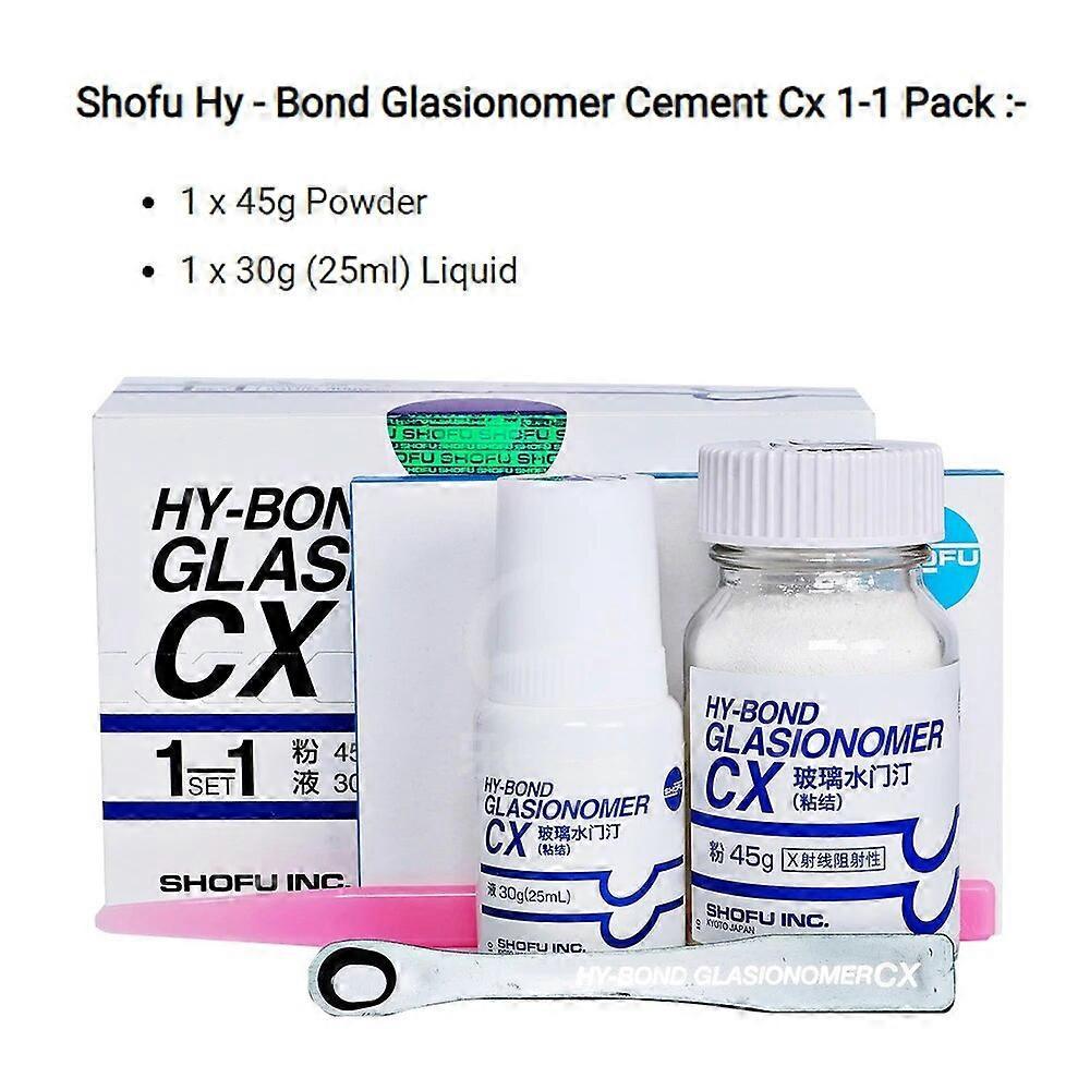 Redkid Shofu CX HyBond Glasionomer Glass Ionomer Luting Cement Dental Glue For Teeth Crown Permanent Adhesive Materials Dentist Product CX  Set