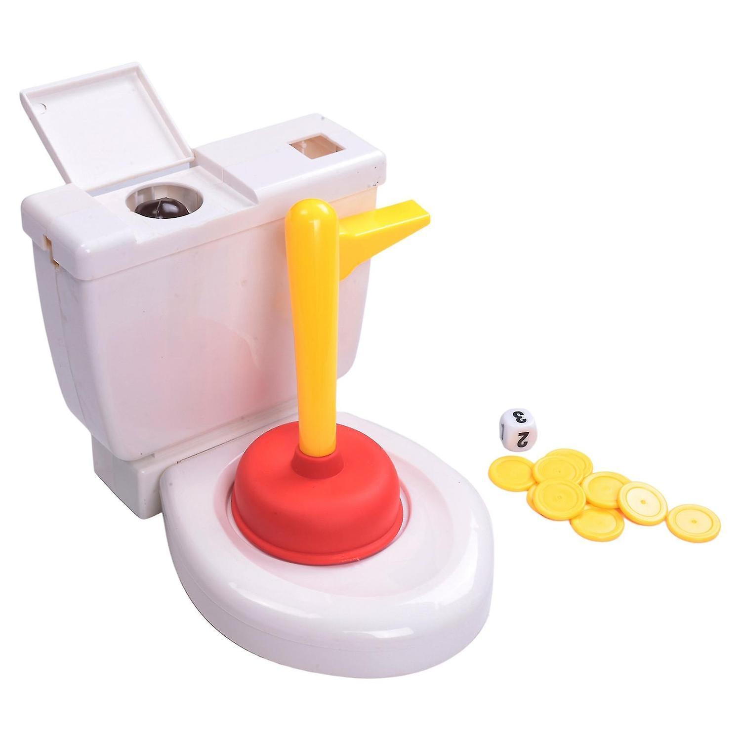 JUMPHERO Pooping Toilet Spoof Poop Shoots Toys Funny Poop Toilet Plunger Toy Children Game Flushing Toilet T