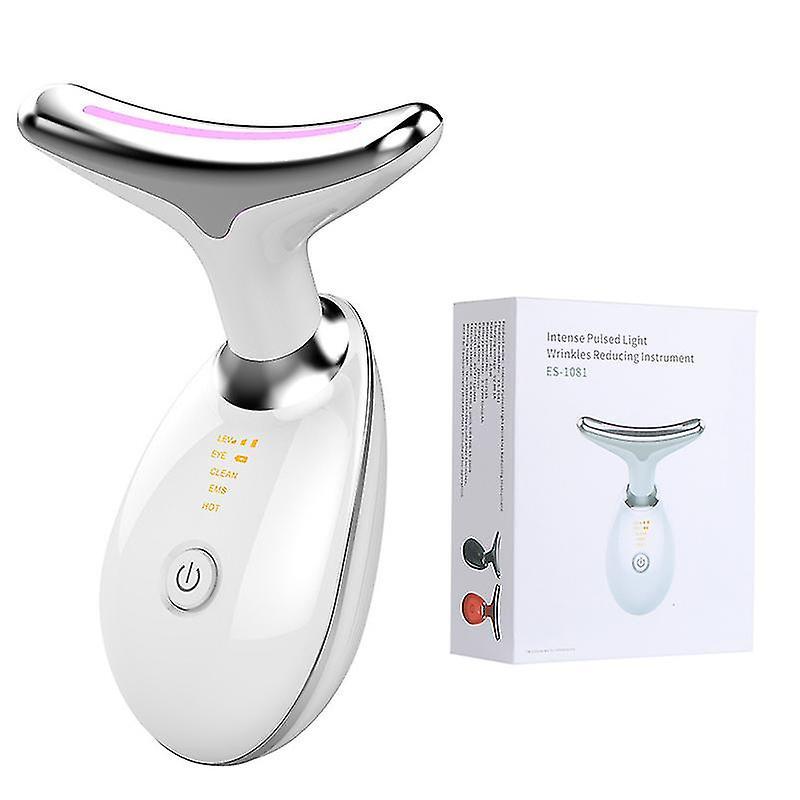 Seventeen Neck Face Beauty Device Led Photon Therapy Skin Tighten Reduce Double Chin Anti Wrinkle Remove  Lifting Massager Skin Care Tools With Ret...