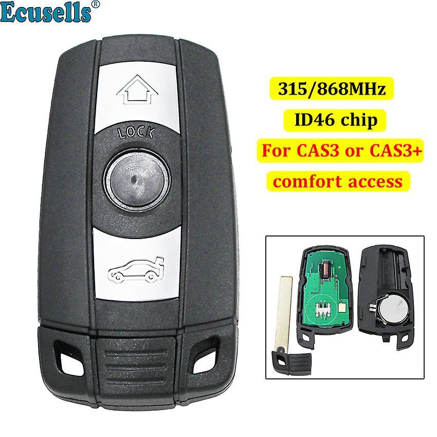 Bicaco Smart Keyless Go Remote Key 3 Btn 315mhz 868mhz Id46 Chip For Bmw Cas3 Cas3+ 1 3 5 Series X5 X6 2006-2011 Comfort Access System