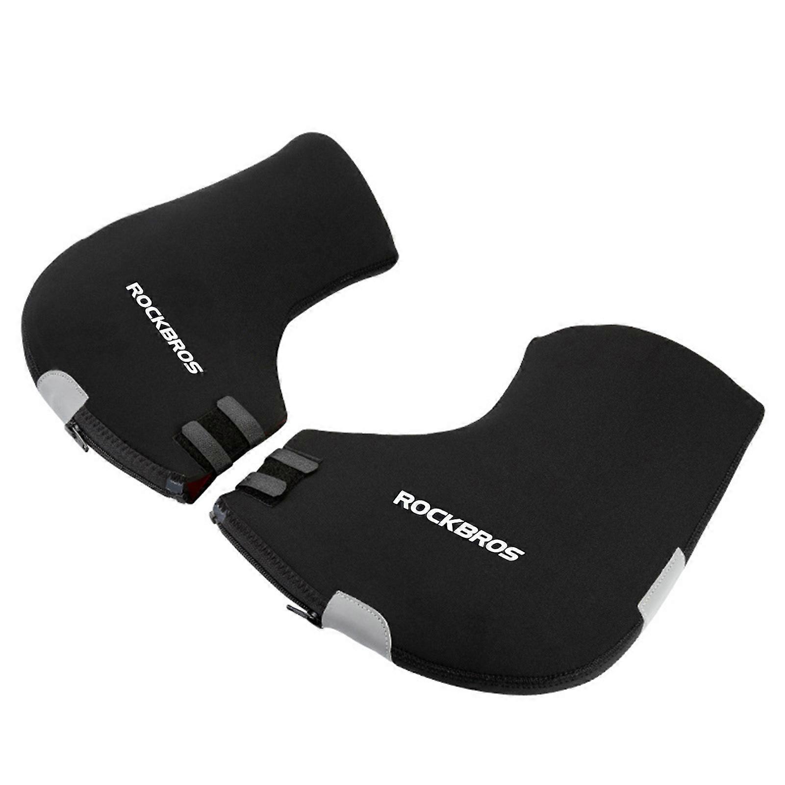 Rockbros Winter Bicycle Handlebar Warm Gloves Windproof Bike Mittens Cold Weather Commuting Neoprene Handlebar Mittens Hand Warmers Water Resistant...