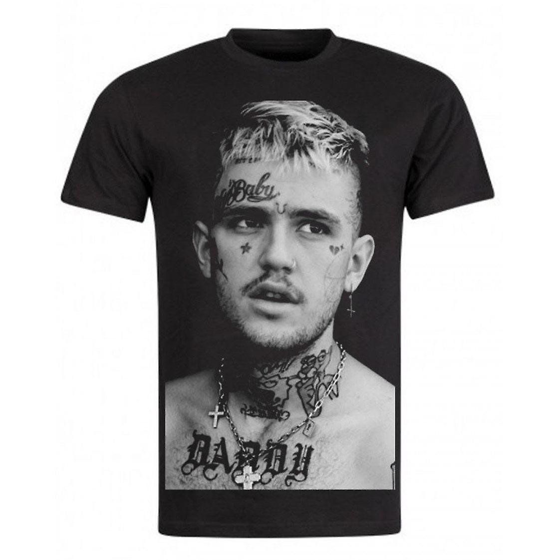 RockShark Lil Peep T-Shirt Noir Portrait Black XXXL