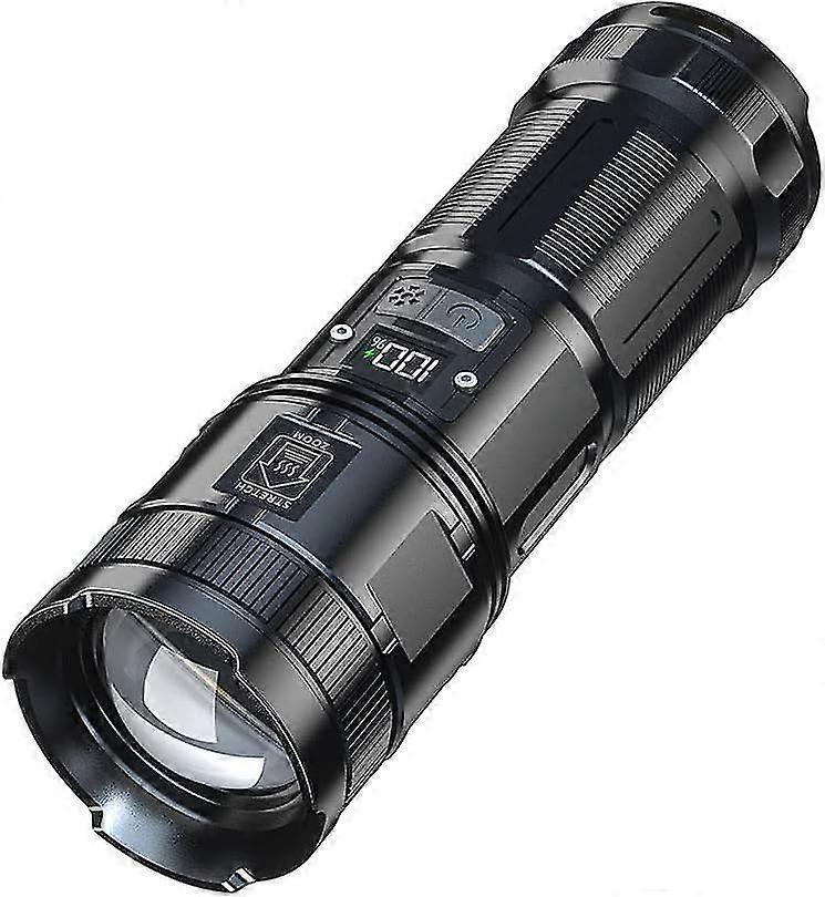 Anqing Lanyue Ruanjian Kaifa Keji Youxian Gongsi Super Powerful Led Flashlight, 3500 Lumens Rechargeable Torch, Built-in 9000mah Battery, With Led ...