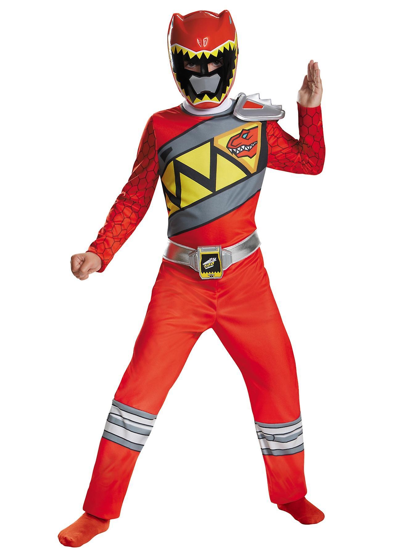 Disguise Red Ranger Saban's Power Rangers Dino Charge Superhero Boys Costume Medium (7-8)