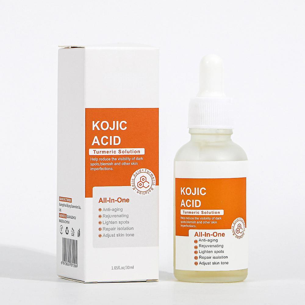 Frusde Kojic Acid Turmeric Serum, Remove Dark Spot Remover For Face Kojic Acid Serum Remove Facial Melasma Acne Dark Spot Corrector 3pcs