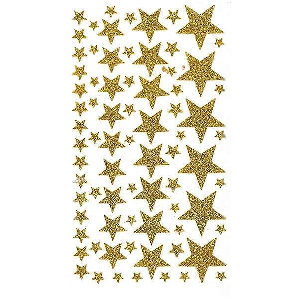 Artemio Glitter Stars stickers - Golden Gold