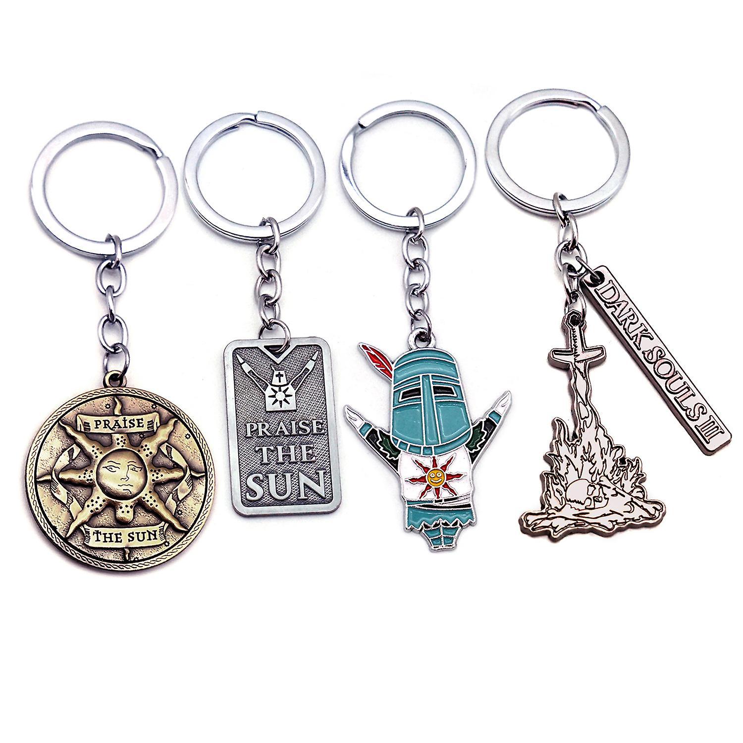 Nbxxl New Dark Souls 3 Theme Key Chain Series Sun Knight Solaire