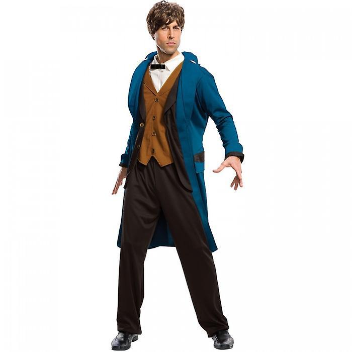 Fantastic Beasts And Where To Find Them Mens Deluxe Newt Scamander Costume Blue/Brown Standard