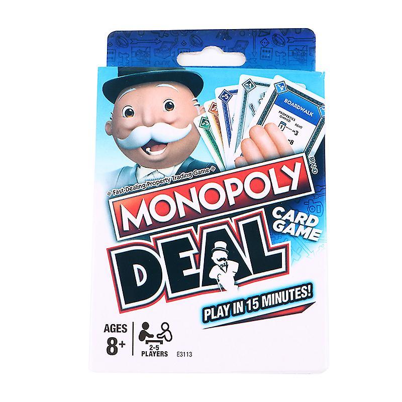 Tiuyii Puzzle Family Party Board Game English Version Monopoly Trading CardGame Playing Blue