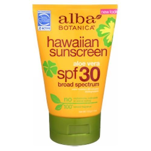 Alba Botanica Hawaiian Sunscreen Soothing Aloe Vera SPF 30, 3 Oz (Pack of 1)