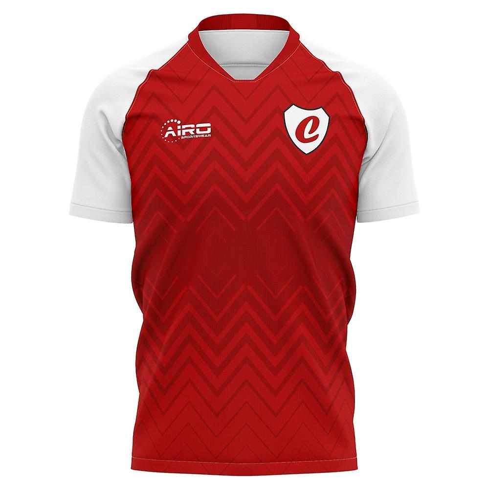 Airo Sportswear 2023-2024 Charlton Home Concept Football Shirt Red Medium 38-40 inch Chest (96-104cm)