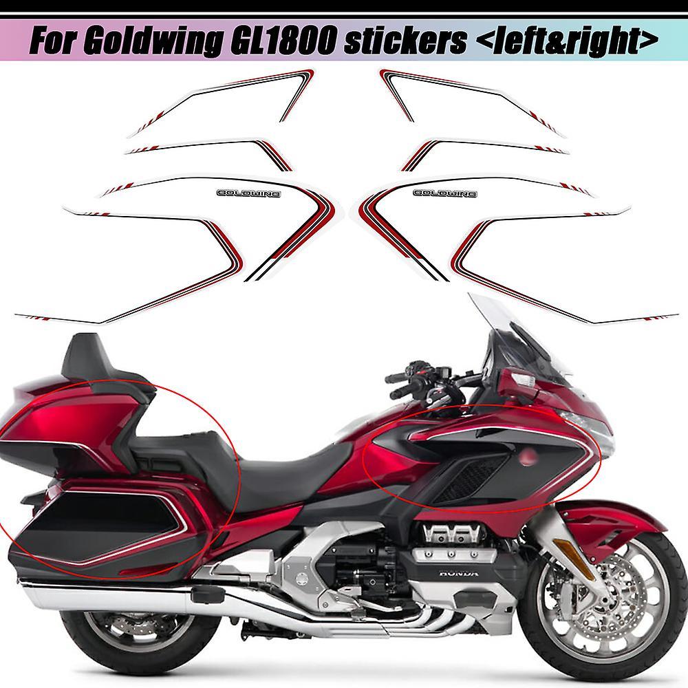 Otwoo 2018 2019 2020 For Honda Goldwing Gl1800 Gl 1800 Tank Pad Tour Stickers Decal Kit Cases Protector Trunk Luggage Knee Accessory Goldwing GL18001