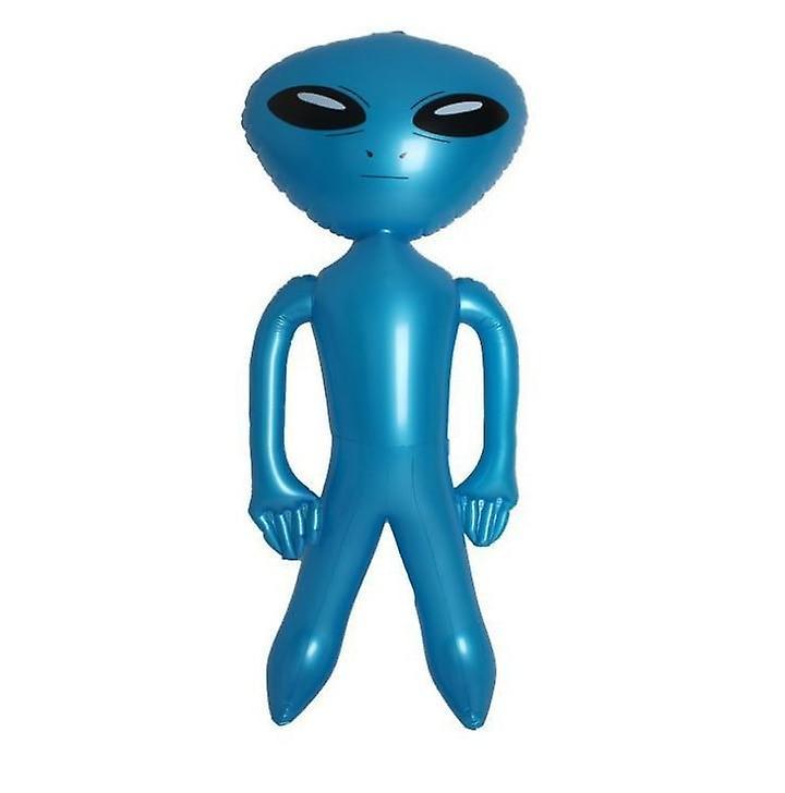 Slowmoose Pvc Alien Inflatable Green Doll -adult Toy 90cm blue