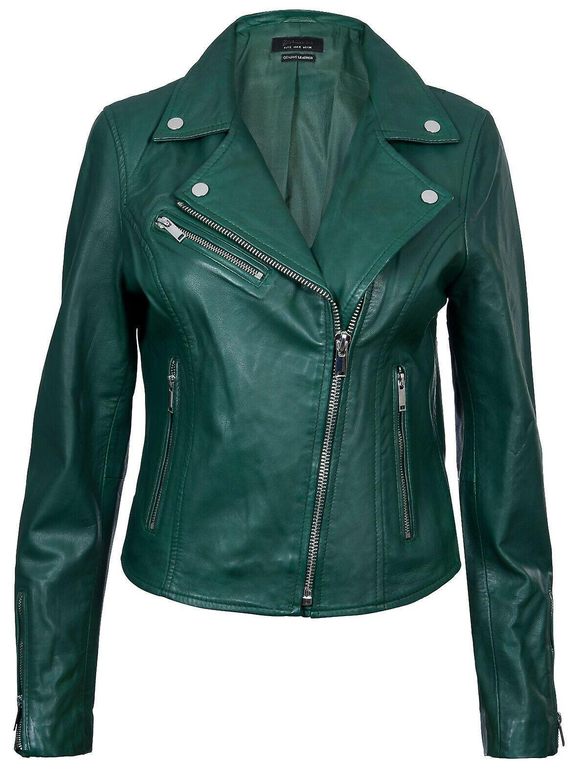 Leather Classic Biker Brando Jacket-Baku