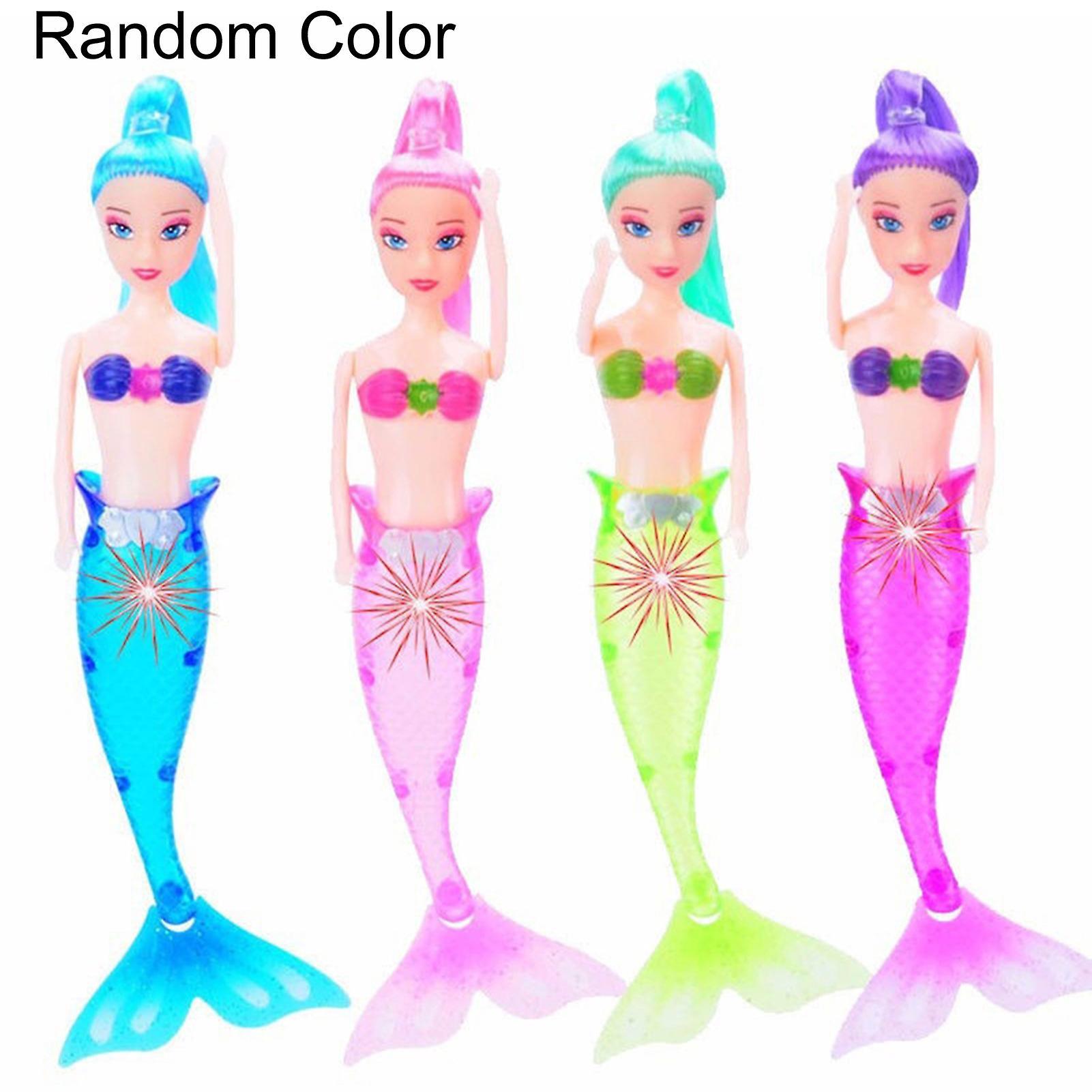 Remorui Flash LED Light Swimming Mermaid Princess Educational Doll Kid Girls Toy Gift Random Color