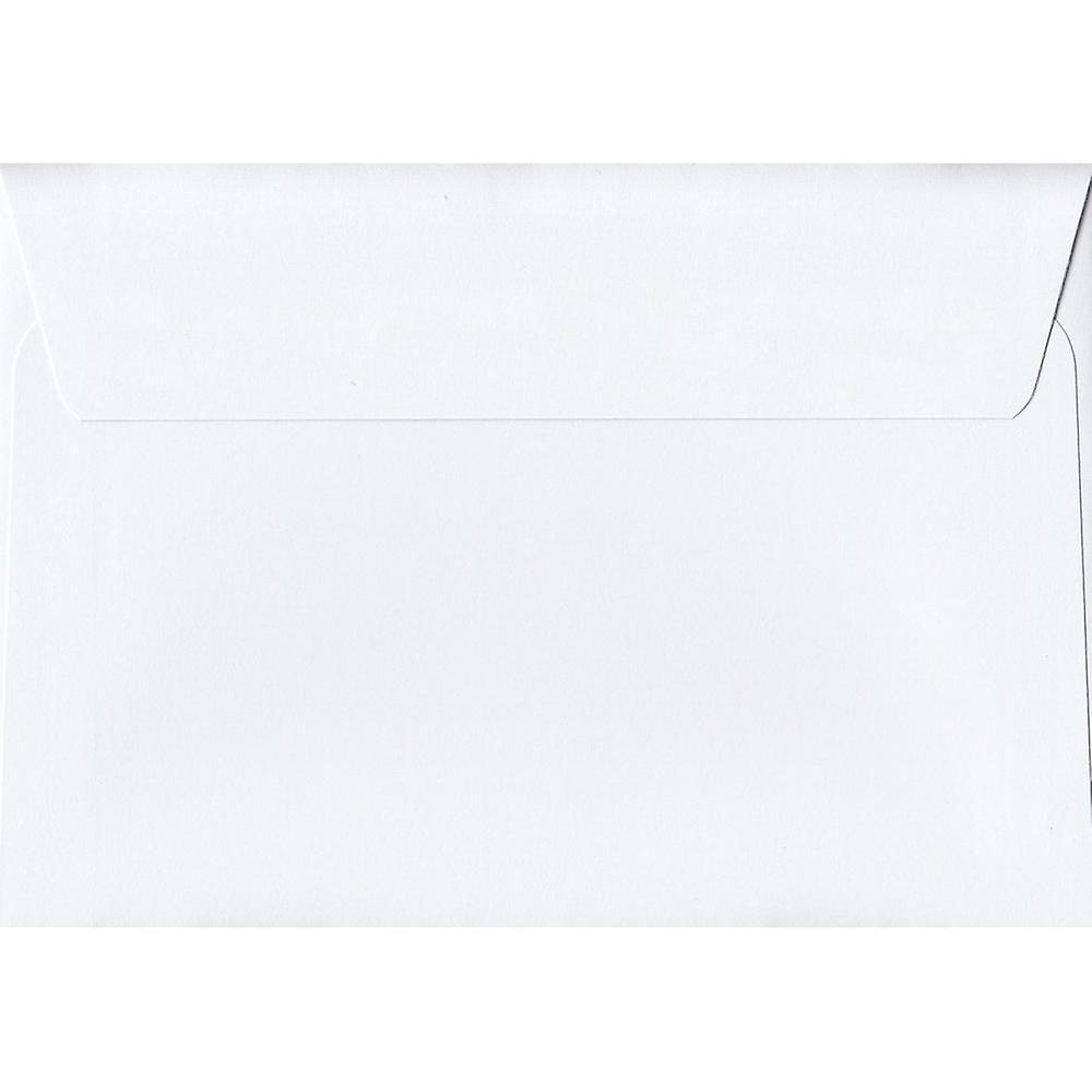 ColorSono White Peel/Seal C6/A6 Coloured White Envelopes. 120gsm Luxury FSC Certified Paper. 114mm x 162mm. Wallet Style Envelope. 100