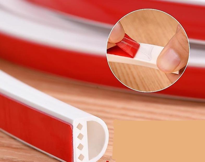 Slowmoose D/i Type Silicone Rubber Sealing Strip 14-12mm White