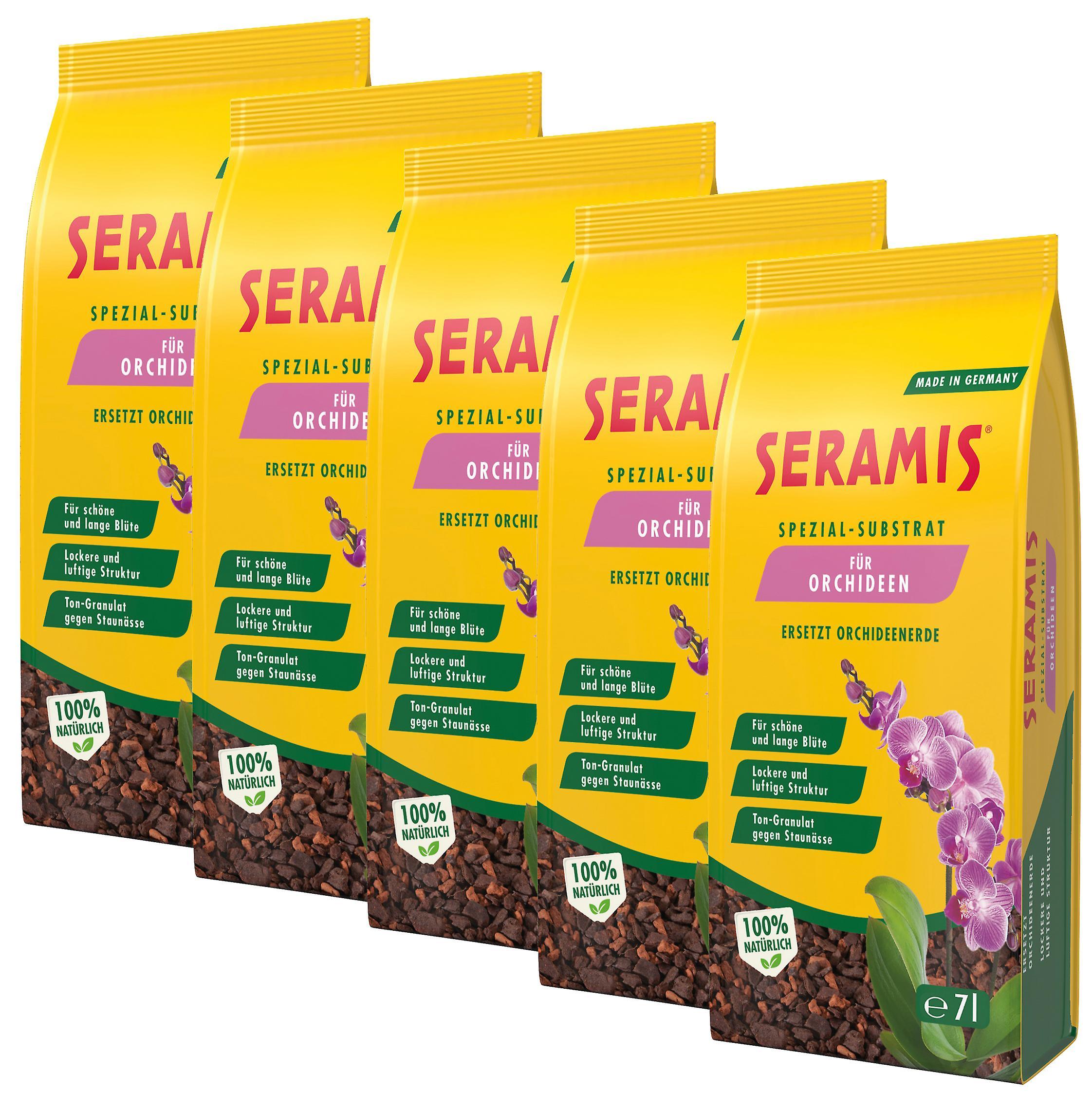 5 x SERAMIS® special substrate for orchids, 7 litres