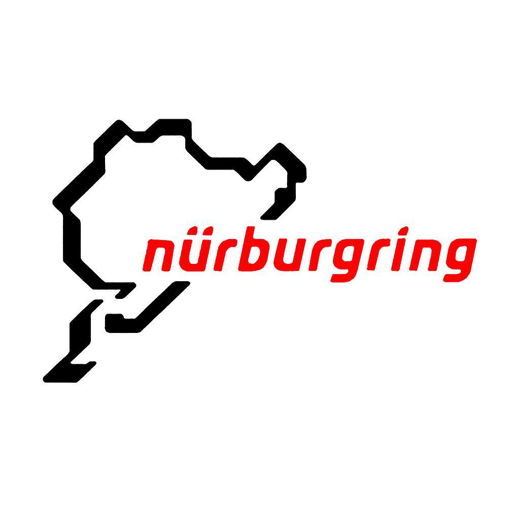 Naievear Nurburgring Car Auto Trunk Body Bumper Window Decoration Styling Decals Sticker Black